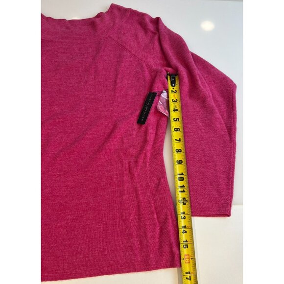 Sarah Spencer Women's Pink 100% Merino Wool Scoop Neck Sweater Size 2X - Picture 5 of 11